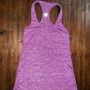 Lululemon Heathered Magenta Tank Top